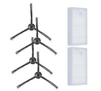 Kit de Filtro de Cepillo Lateral para Robot Aspirador para Medion MD16192 MD18500 MD18501 MD18600, 2 filtros HEPA, 4 cepillos Laterales