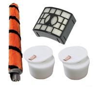 Kit de filtro de fieltro de espuma para Shark ZU701 UV700 ZU700C, H12 escape para piezas de repuesto HEPA con cepillo de rodillo suave, paquete de 6 accesorios de aspiradora XFF600 XHF600 1395FC831