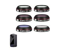 Kit de filtro de lente compatible con SJCAM C300/C400 para fotografía y videografía al aire libre, UV+CPL+ND8PL+ND16PL+Star +antirreflejos