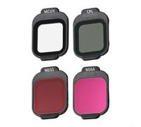 Kit de filtro de lente con filtros MCUV y ND para DJI Flip que ofrece un procesamiento de imagen mejorado y compatibilidad de vuelo (MCUV+CPL+ND32+ND64)