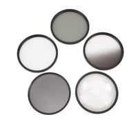 Kit de Filtro de Lente de Cámara de 5 Piezas, Filtro CPL, Filtro ND8, Filtro GND, Filtro Macro y Filtro de Estrella de 6 Puntos, Huella Digital Antiarañazos (82mm)