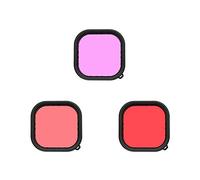 Kit de Filtro de Lente de cámara de Repuesto, Impermeable, Funda de Buceo, Accesorios para Hero 9, Color Negro