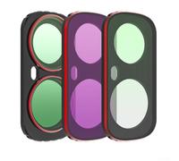 Kit de filtro de lente magnético para Insta360 Pro 2 UV CPL VND ND8 ND16 ND32 ND64 polarización de densidad neutra accesorios de cámara de acción de vidrio óptico (3 piezas A)