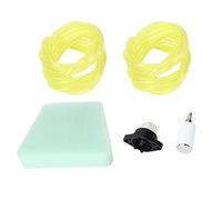 Kit de filtro de línea de Juego de accesorios para motosierra Reemplazo confiable para sierra de gas 1950 PT350 Material de esponja 3.5x2.6in 2 líneas de 1 bombilla de cebado
