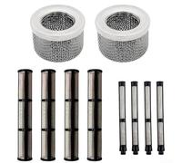 Kit de filtro de pulverización sin aire para máquina de pintura en aerosol 695 795 1095 1595, incluye filtros de bomba de malla 60, filtros de pulverización y malla de succión de metal para reparación