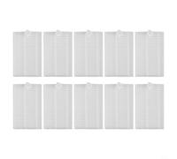 Kit de filtro de repuesto con cepillos laterales para robot aspiradora Zigma 980 981 | Accesorios de papel de filtro de alta eficiencia | Para una fácil instalación a presión | Paquete de 4 (10