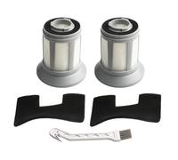 Kit de filtro de repuesto para aspiradora Bissell para bidón Zing serie 2156A/C/W y modelo 1665/16652, incluye accesorios, almohadillas de microfibra lavables para fregona, almohadillas de microfibra