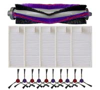 Kit de filtro de repuesto para cepillo lateral compatible con Midea M9 para Eureka E20 Plus VCR S10 Plus NERE10s para Obode A8 para ETA Aurum PRO 6241 Aspiradora Accesorios Set Roboterreiniger Partes