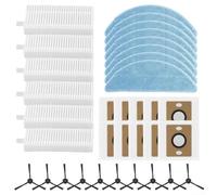 Kit de filtro de vacío para barredora robótica ILIFE V9 Pro G9 con cepillo de rodillo principal, piezas de repuesto de tela (B)