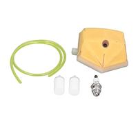 Kit de filtro de y aire para bujía, piezas de repuesto duraderas de alto rendimiento para motosierra 51 55, incluye 1 filtro de aire, 2 filtros de, 1 bujía, 1 línea de