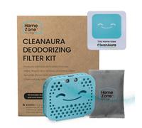 Kit de filtro desodorizante Home Zone Living CleanAura con bolsa de filtro de carb n y adhesivo magn tico que ayuda a eliminar los olores en casa