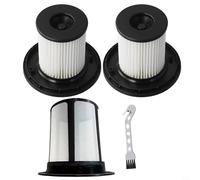 Kit de filtro HEPA de repuesto para Bosch para aspiradora 12033215 12030438, incluye pantalla de elemento filtrante y cepillo de limpieza para mantener la limpieza y para eficiencia de vacío (B)