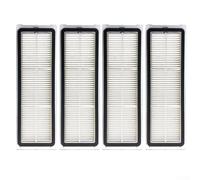 Kit de filtro lavable de repuesto para Xiaomi Robot Vacuum S40 Ov81, material de color blanco, solución de aire limpio para dueños de mascotas, uso de 2 piezas (paquete de 4)