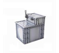 Kit de filtro para acuario y estanque, sistema de grava, caja de filtro húmedo/seco, circulación externa de agua, fácil de montar, no incluye bomba ni medios