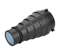 Kit de Filtro Snoot cónico de Metal HaloVerde para Flash Bowens Mount, Este Kit de Snoot para Flash fotográfico Contiene una Rejilla de Nido de Abeja Studio Snoot y 5 geles de
