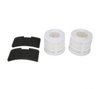 Kit de filtro U66 para aspiradoras Hoover Sprint y Spritz, reemplaza 35601328 106-HV-02528C, filtro de motor pre y escape, lavable, blanco, 2 juegos