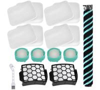Kit de filtro y rodillo de cepillo de repuesto, compatible con Shark LA802, para Detect Pro para Lift-Away Clean Upright, filtros de fieltro de espuma con cartuchos neutralizadores