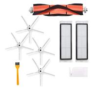 Kit de filtros de cepillo lateral para aspiradora Xiaomi Roborock S6 S5 E35 E2 1 cepillo de rodillo, 2 filtros, 4 cepillos laterales, 2 herramientas de limpieza