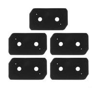 Kit de filtros de espuma de repuesto para lavadoras secadoras Bosch y Siemens, paquete de 5 filtros de algodón compatibles con la serie 4 y 8, 22,8 x 12,8 x 2 cm, color negro