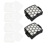 Kit de filtros de repuesto para aspiradora vertical Shark LA401 LA555 LA300 LA301 LA700 LA351 LA500 LA322 LA502 LA362 LA455 LA360 LA702 incluye 2 filtros HEPA, 4 filtros de espuma, 4 filtros de