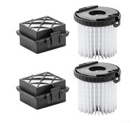 Kit de filtros de repuesto para aspiradoras Karcher - Para 2.863-240.0 y 2.863-239.0 - Filtros HEPA compatibles con VC5, VC5 inalámbrico (2+2)