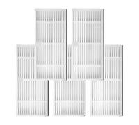 Kit de filtros de repuesto para Midea S5 Plus para Tesla para robot aspirador RoboStar iQ400 Plus, lavable, color blanco, paquete de 5