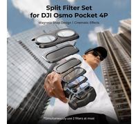 Kit de Filtros Divididos SmallRig para DJI Osmo Pocket 4P, ND16, ND64, ND256, Filtro CPL con Base Magnética, Apilables, 6658