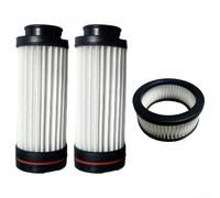 Kit de filtros HEPA, juego de 3 piezas para aspiradoras inalámbricas, filtros frontales + de salida de aire, lavable y reutilizable, succión mejorada y captura de pelo de mascotas