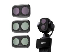 Kit de filtros ND y CPL para DJI Osmo Pocket 4P, UV CPL ND ND/PL VND2-5 Black-1/4 STAR NIGHT Filtros Accesorios, vidrio óptico HD y marco de aluminio (CPL+BLACK-1/4+VND2-5)