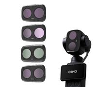 Kit de filtros ND y CPL para DJI Osmo Pocket 4P, UV CPL ND ND/PL VND2-5 Black-1/4 STAR NIGHT Filtros Accesorios, vidrio óptico HD y marco de aluminio (CPL+ND8+ND16+ND32)