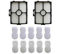Kit de filtros para aspiradora Shark Stratos UltraLight DuoClean PowerFins HZ3000 HZ3002 Reemplaza la pieza XFFKHZ3000 XHFHZ3000 2 filtros HEPA 5 filtros de fieltro de espuma premotor