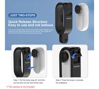 Kit de filtros para cámara TELESIN de 4 piezas (CPL+ND8+ND16+ND32) con carcasa protectora para cámara Insta360 GO2