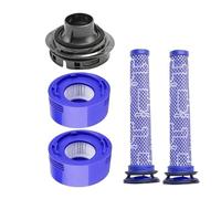 Kit De Filtros Y Cubierta Del Motor Trasero, Compatible Con Aspiradora Dyson, V7 V8 Absolute/Animal, Reemplaza La Pieza 965661-01 Y 967478-01