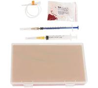 Kit de Flebotomía de inyección intravenosa, Modelo de almohadilla de entrenamiento de inyección de punción venosa con 4 venas incrustadas y 3 capas de piel para la práctica de médicos enfermeras