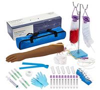 Kit de flebotomía | Kit de práctica de brazo IV, venepuntura, flebotomía | Regalos de flebotomía para estudiantes de medicina y estudiantes de enfermería | Equipo y suministros completos de flebotomía