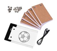 Kit de Flip Book con Panel Luz LED y Caja Flipbook Papel para Dibujar Tornillos Encuadernación Trazar Animar Bocetar Crear Dibujos Animados
