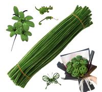 Kit de flores con cepillos, juguetes flexibles hechos a mano | Kit de creación de flores con tallos - para actividades escolares fiesta cumpleaños niños niños
