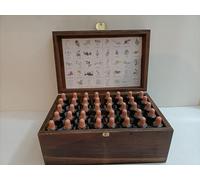 KIT DE FLORES DE BACH de 10ml, 38 Flores + 2 Rescate en CAJA MADERA- HealingHerbs.
