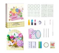 Kit de flores de pétalos Ma Gic de 30 ml, kit de arte de flores de pétalo Ma Gic Fa Ntasy Art, flores mágicas, más de una docena de tipos de flores Fre E To Mat Ch Colors Tgq435 (verde, 26 x 30,4 x