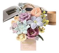 Kit de flores en pipas DIY Bouquet de tallos Chenille para decoración de cumpleaños - Kit de flores en hilos de chenille, para salón, dormitorio, oficina, , San Valentín,