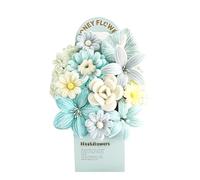 Kit De Flores Para Limpiador De Tuberías - Limpiadores De Tuberías Flexibles Para Flores Artesanales | Ramo De Alambre Tre-nzado Hecho A Mano Para Regalos Del Día De La Madre Y San Valentín (C)