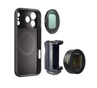 FREEWELL Funda Profesional para Cineastas para Phone 17 Pro MAX - Filtro Magnético y Montura de Lentes 17mm, Negro