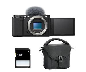 Kit de fotografía Personalizado Creado con SONY Alpha ZV-E10 Noir NU + Sac + SD 8 Go
