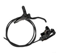 Kit de freno hidráulico de 4 pistones para bicicleta de montaña, pinzas de aluminio ligero con mangueras izquierda de 800 mm y 1800 mm derecha para ciclismo todoterreno (trasera derecha)
