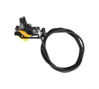 Kit de freno hidráulico NUTT de cuatro pistones para KuKirin para G1Pro G2 para G2Pro para G2Max para G2Master para G3pro con sensación de palanca sensible (trasera derecha negra y amarilla)