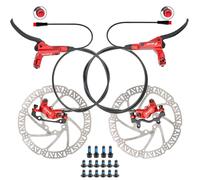 Kit de Freno Hidráulico para eBike HB876E - Pinzas de 4 Pistones, Sensor de Corte 2/3 PIN, Pre-Purgado con Aceite Mineral, Discos de 160 mm, Potencia de Frenado Superior