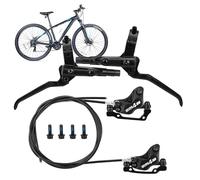 Kit de frenos de disco para bicicletas, frenos Zoom, juego de frenos de disco de aleación de aluminio de 2 piezas - Trasero derecho 1600 mm e izquierdo 850 mm, freno de bicicleta de montaña para