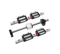 Kit de fresadora CNC de 20 mm, rieles lineales, guía cuadrada HGR20 con carros deslizantes HGH20CA HGW20CC con kit de husillo de bolas SFU1605/1610(1605 HGH20CA,Other)