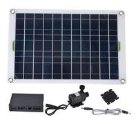Kit de fuente de agua solar, elemento ecológico para exteriores alimentado por energía solar para bebedero de pájaros de jardín, materiales de