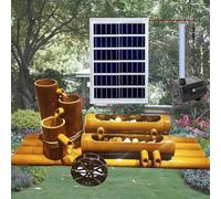 Kit De Fuente De Bambú, Fuente De Bambú Zen Feng Shui, Fuentes Solares, Elementos Decorativos Acuáticos Para Paisajes, Adornos De Agua Circulante Para Acuarios, Para Estanques, Patios Y Jardines, 50
